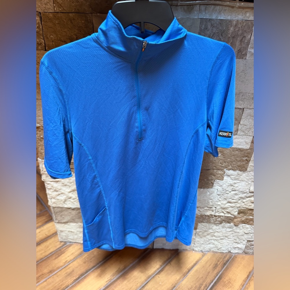 Kerrits Icefil Blue Short Sleeve Riding Shirt